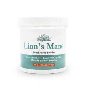 Fungapower Lion’s Mane Mushroom Powder – 60 x 1500MG