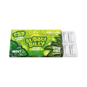 Bubbly Billy Buds 17mg CBD Chewing Gum – Mint