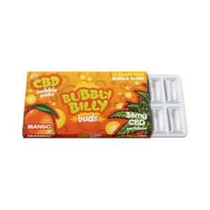 Bubbly Billy Buds 36mg CBD Chewing Gum – Mango