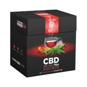 Multitrance Original Amsterdam – CBD Tea Rooibos – Antioxidant Blend, 7.5mg CBD (Box of 20 Pyramid Tea Bags)