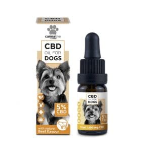 Cannaline CBD Oil For Dogs 10ml: With natural Beef flavour - 5% CBD