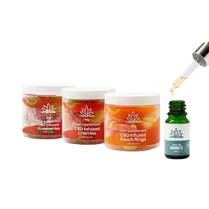 Oil & Gummies Duo – 2500mg CBD Oil & 1200mg CBD Gummies