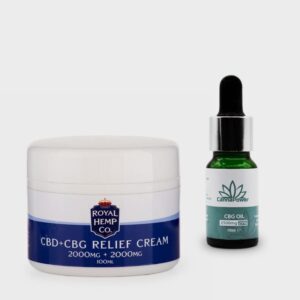 CBG Duo – 2500mg CBG Oil & Royal Hemp 2000mg CBD + 2000mg CBG Cream