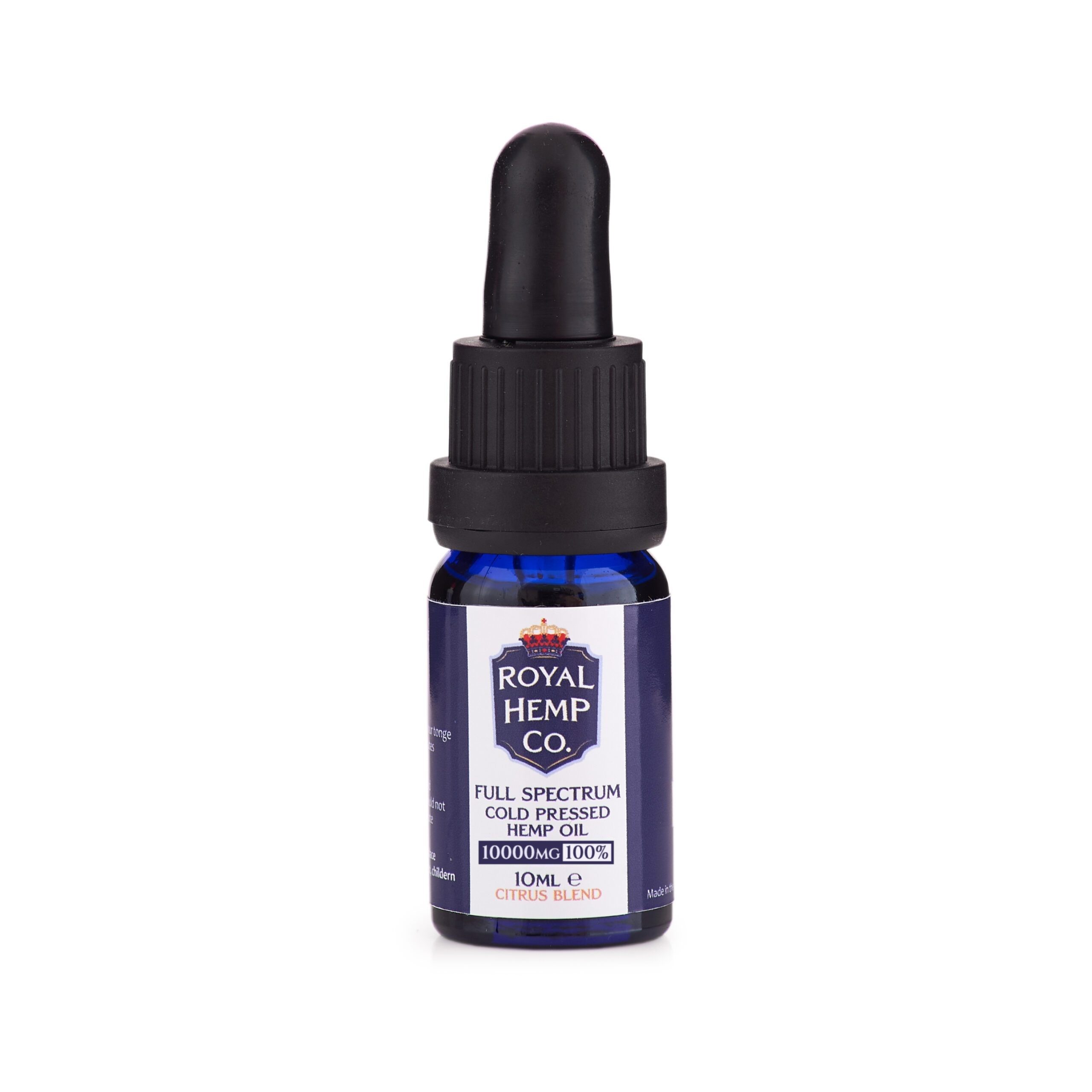 Royal Hemp Co. Full Spectrum Cold Pressed Hemp Oil 10000mg (100%) – Citrus Blend – 10ml